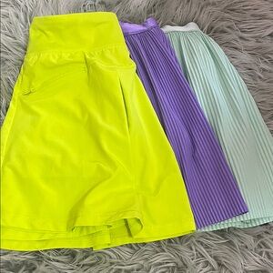 All in Motion Kids Skorts - Yellow, Purple, Mint